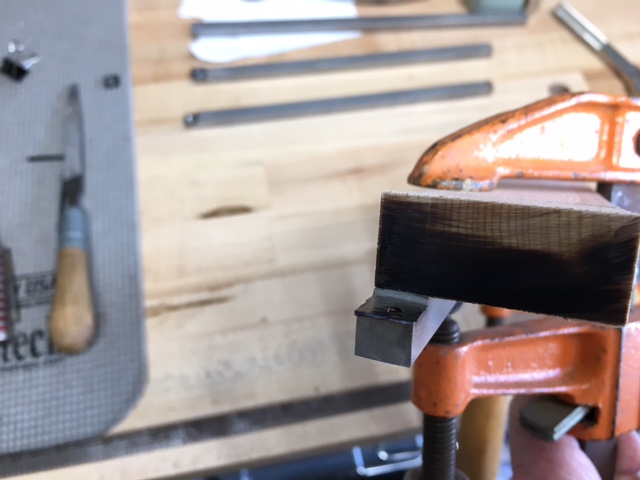 Marking and Grinding to Place the Carbide Insert Flush With the Top of the SS