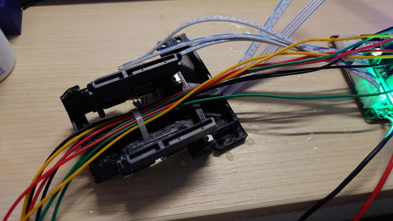 Tear Down the SATA to USB Adapter and Assembly the Adapter Arm