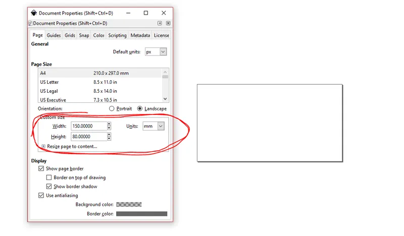 Using Inkscape to Create a DXF File for a Board Outline