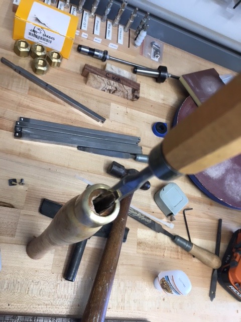 Using a 3/8 Chisel to Square the 3/8 Drilled Hole