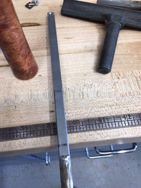 Hand Grind the 304 SS to Better Fit in the Handle