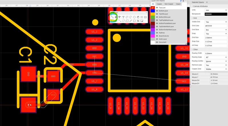 Route the Components on the PCB