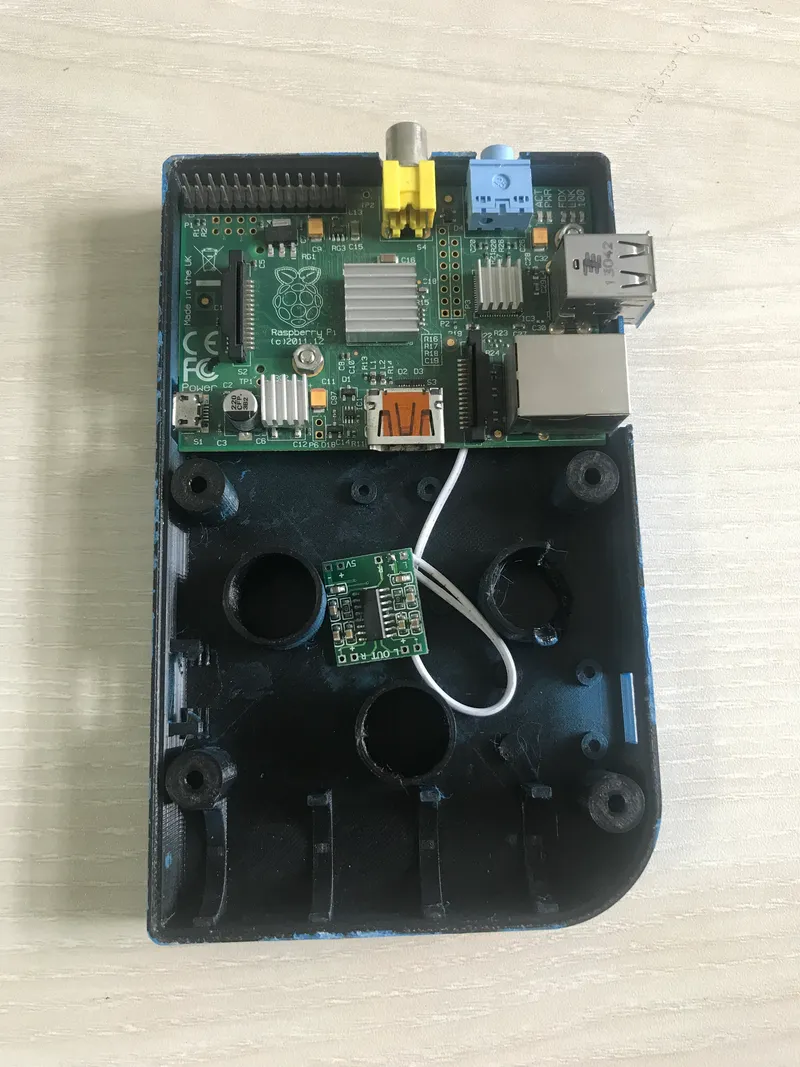 Placing the Raspberry Pi to the Case