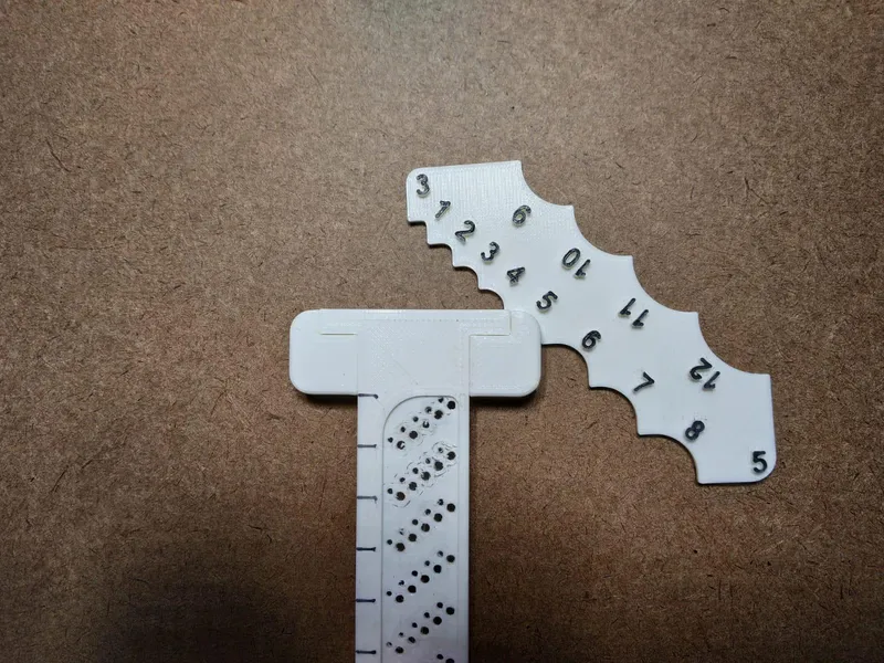 Fillet Radius Gauge (Download From Thingiverse)