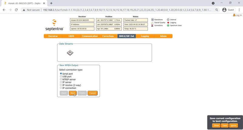 Mosaic-X5 Configuration