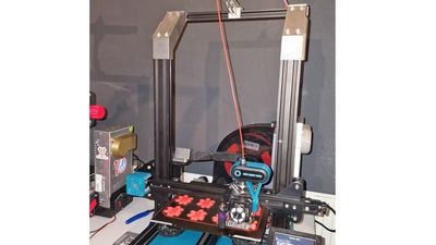 Ender 3 & pro Z axis top bar extender-spacer for DDE kits and linear rail mods "REMIX for Sprite Extruder"