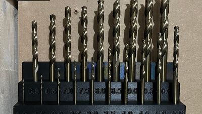 Portable Detachable Metric Drill Bit Holder with Wall Mount (1–10 mm)
