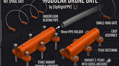 Modular Modular FPV Drone Gate (Spiral & Single Setup)