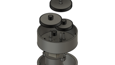 100:1 Gearbox With Hobby Motor Mount