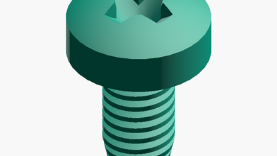 Parametric Pan Head Screw Generator (STEP, Customizable, CNC & 3D Printing)