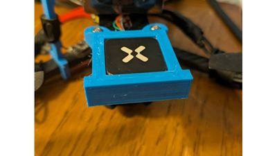Foxeer M10Q-250 GPS Mount for Mark4 10in Drone Frame that doesn't block the FPV camera.
