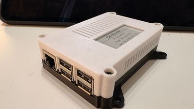 Raspberry Pi 3b Waveshare 2,13" E-Ink Display Case