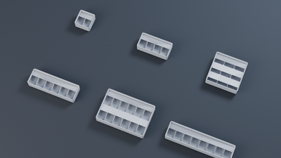Gridfinity Bit and Driver Holder Set - 6 Sorted Bins
