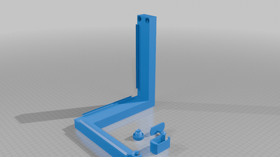 p1s bambulab camera mount on door hing toplevel de arm geinverteerd en camera houder - voor de camera van de anycubic kobra 3
