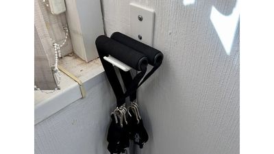 Wall-Mounted Resistance Bands & Fitness Cable Organizer / Hook