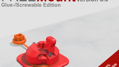 FREEMount Screw / Glueable Edition 100% printable