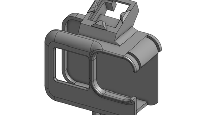 GoPro 9, 10, 11, 12, 13 Mount with Top Mounted 21x21mm GPS holder